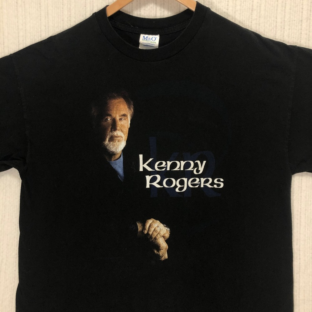 Kenny Rogers Graphic Tee Vintage Style‎ T-Shirt Music Band Black XL